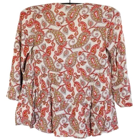 Show Me Your MuMu Paisley Boho Print Marlow Swing Top Sz S NWT - Picture 3 of 11